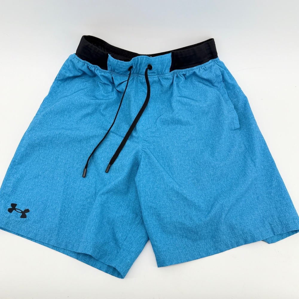Under Armour Mens Blue swim trunks Athletic Training Shorts Small USSFK273-415
